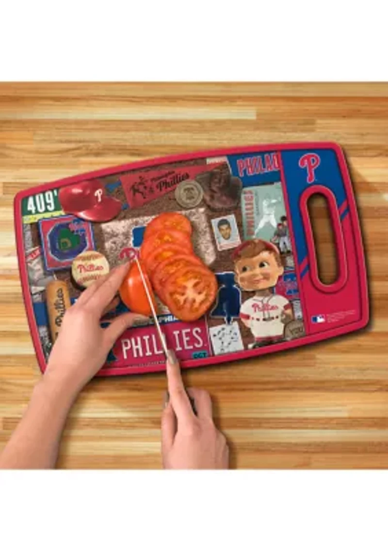 YouTheFan MLB Philadelphia Phillies Retro Series Cutting Board