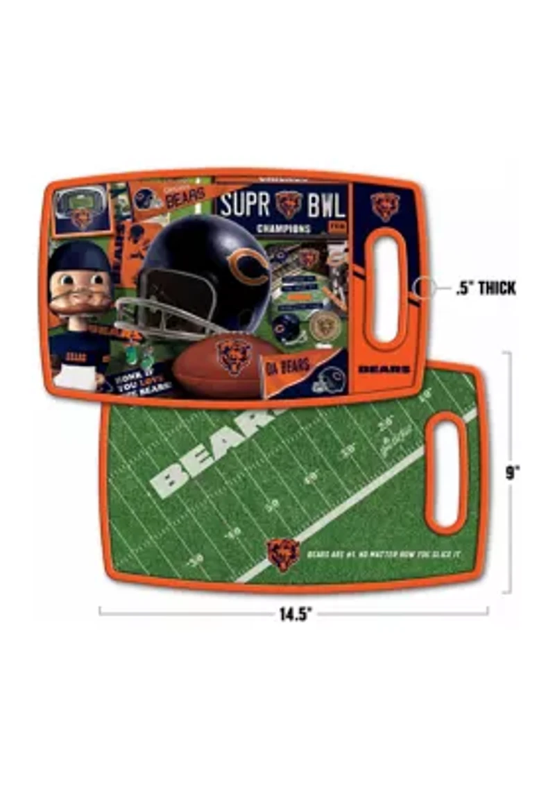YouTheFan NFL Chicago Bears Retro Series Cutting Board