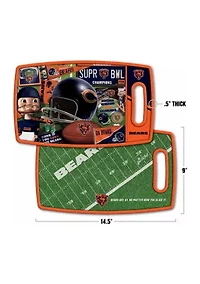YouTheFan NFL Chicago Bears Retro Series Cutting Board
