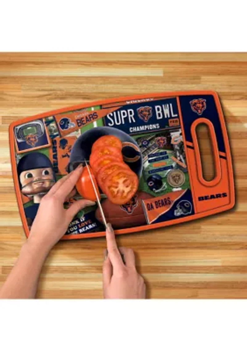 YouTheFan NFL Chicago Bears Retro Series Cutting Board
