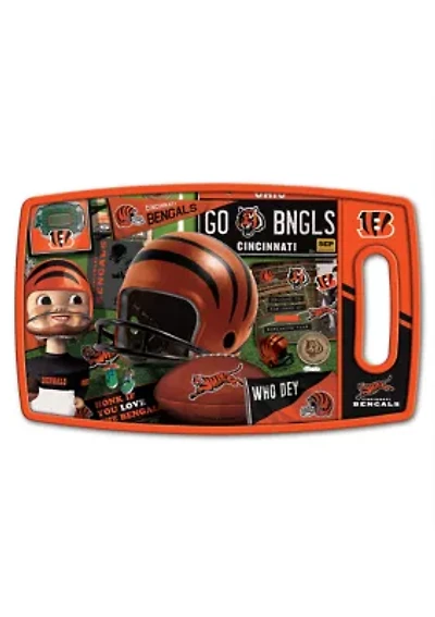 YouTheFan NFL Cincinnati Bengals Retro Series Cutting Board