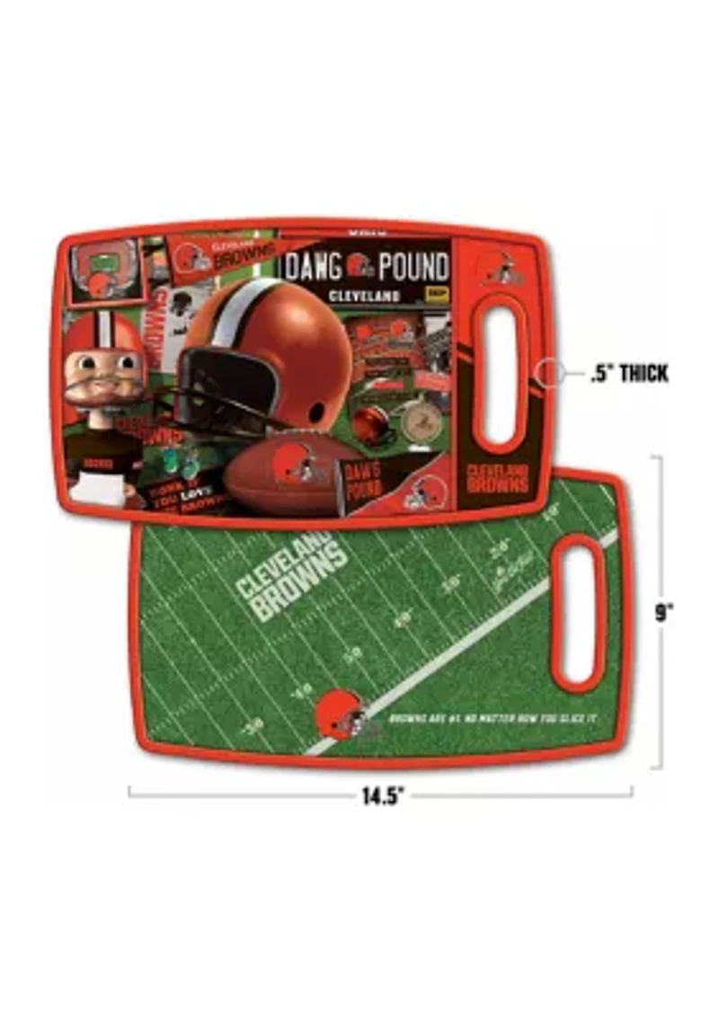 YouTheFan NFL Cleveland Browns Retro Series Cutting Board
