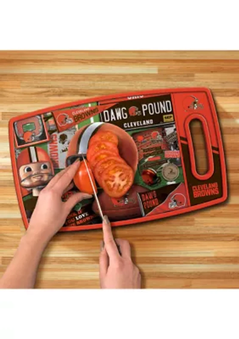 YouTheFan NFL Cleveland Browns Retro Series Cutting Board