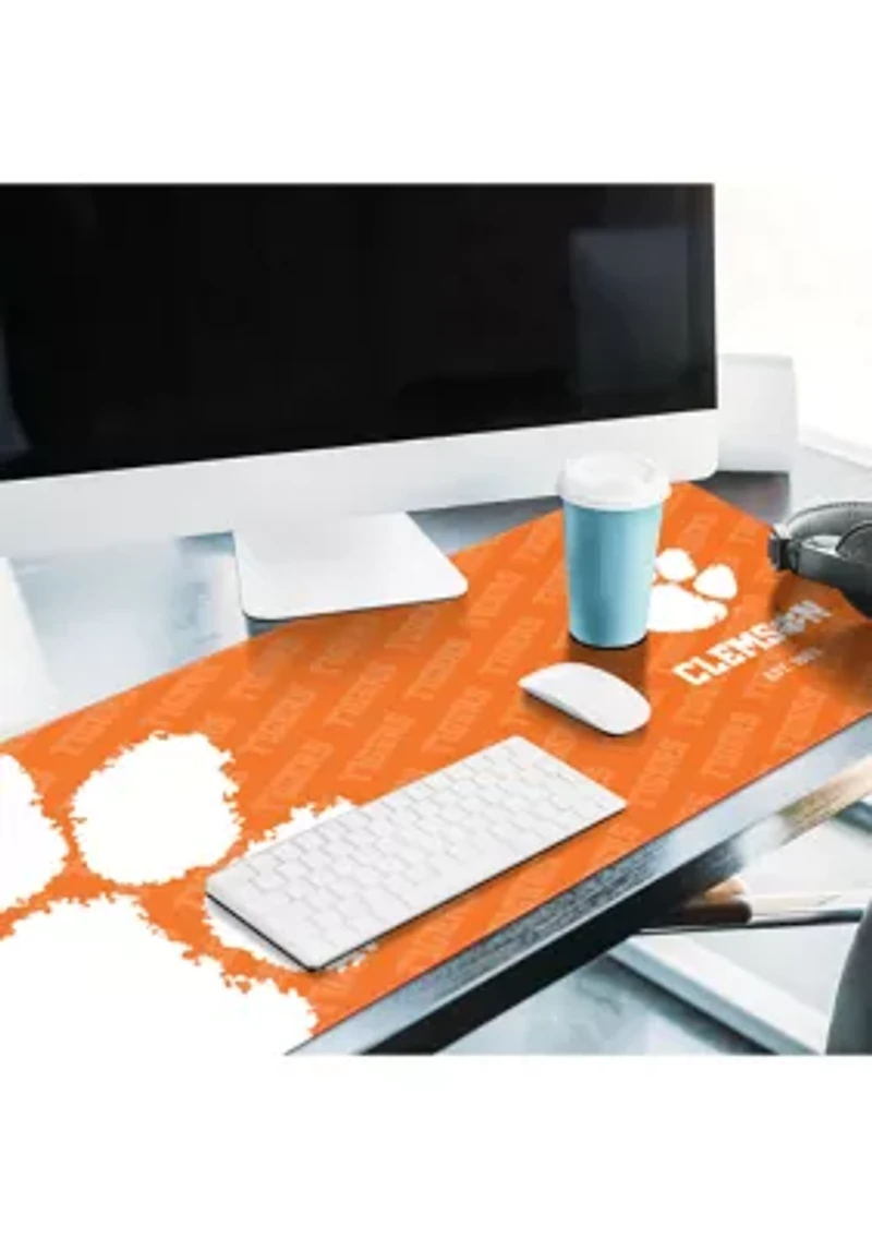 YouTheFan NCAA Clemson Tigers Logo Series Desk Pad
