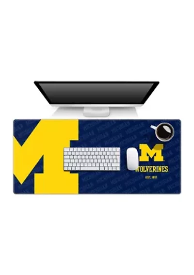 YouTheFan NCAA Michigan Wolverines Logo Series Desk Pad