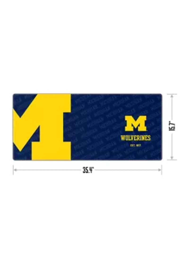 YouTheFan NCAA Michigan Wolverines Logo Series Desk Pad