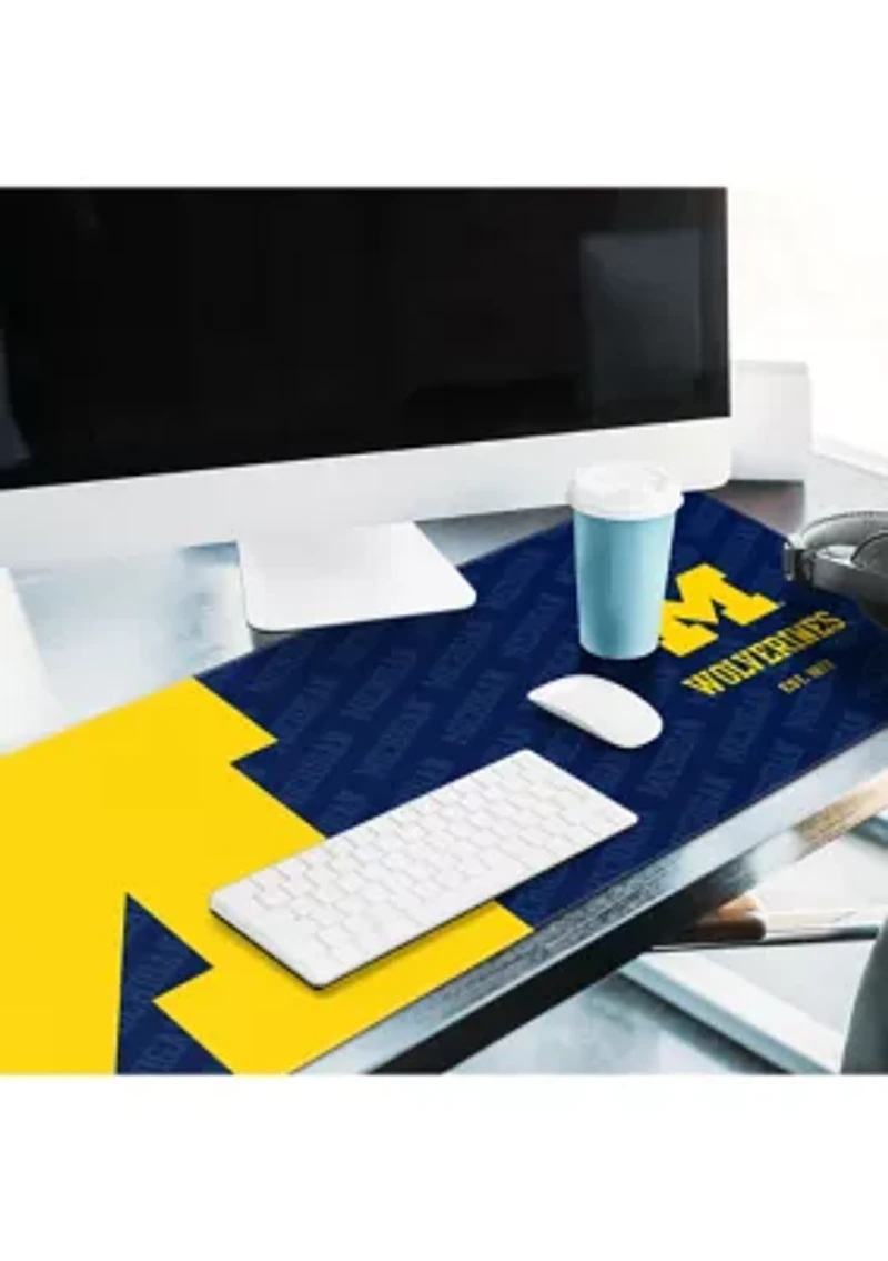 YouTheFan NCAA Michigan Wolverines Logo Series Desk Pad