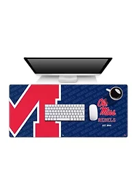Ole Miss Rebels YouTheFan NCAA Mississippi Rebels Logo Series Desk Pad