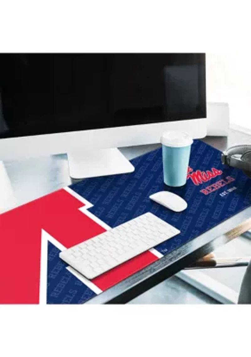 Ole Miss Rebels YouTheFan NCAA Mississippi Rebels Logo Series Desk Pad