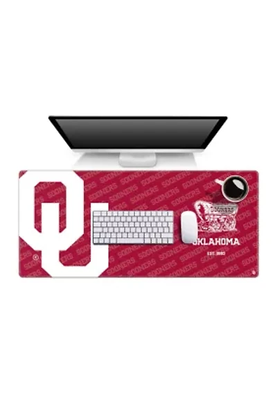 YouTheFan NCAA Oklahoma Sooners Logo Series Desk Pad
