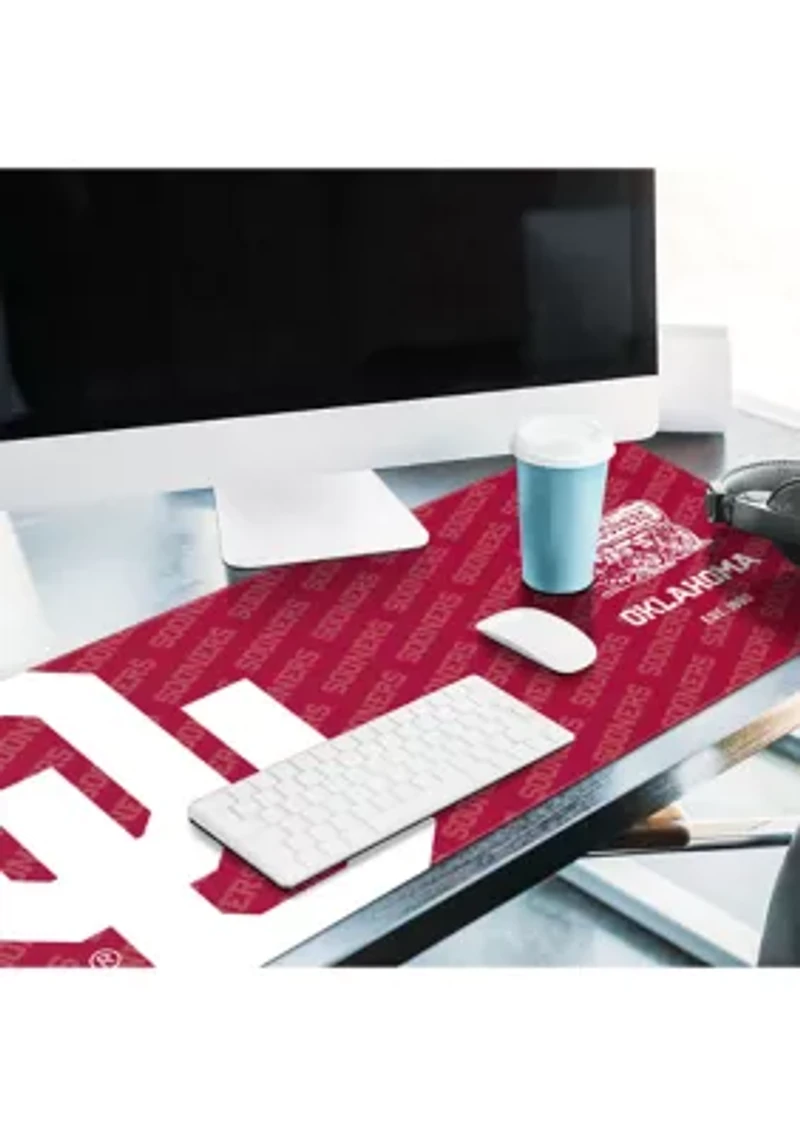 YouTheFan NCAA Oklahoma Sooners Logo Series Desk Pad