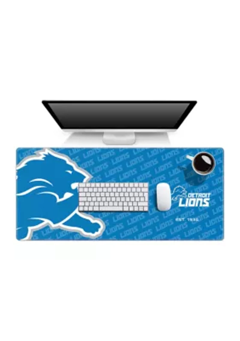 YouTheFan NFL Detroit Lions Logo Series Desk Pad