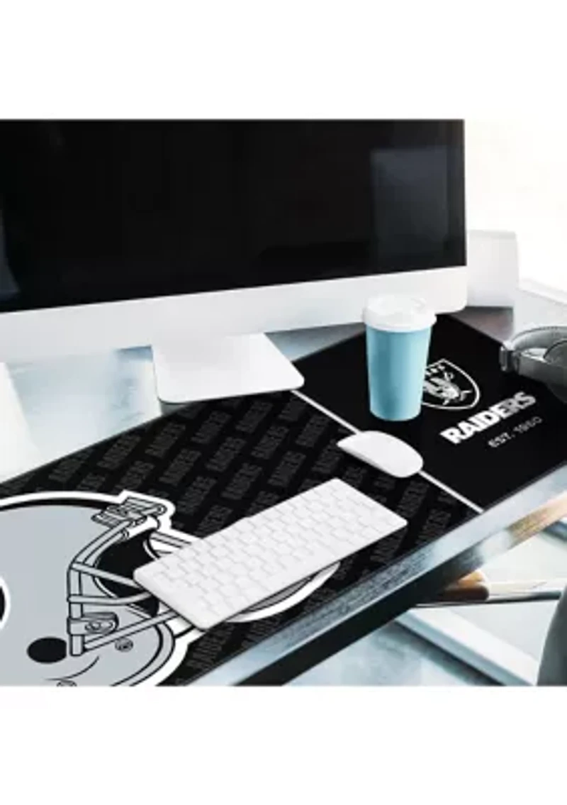 Oakland Raiders YouTheFan NFL Las Vegas Raiders Logo Series Desk Pad