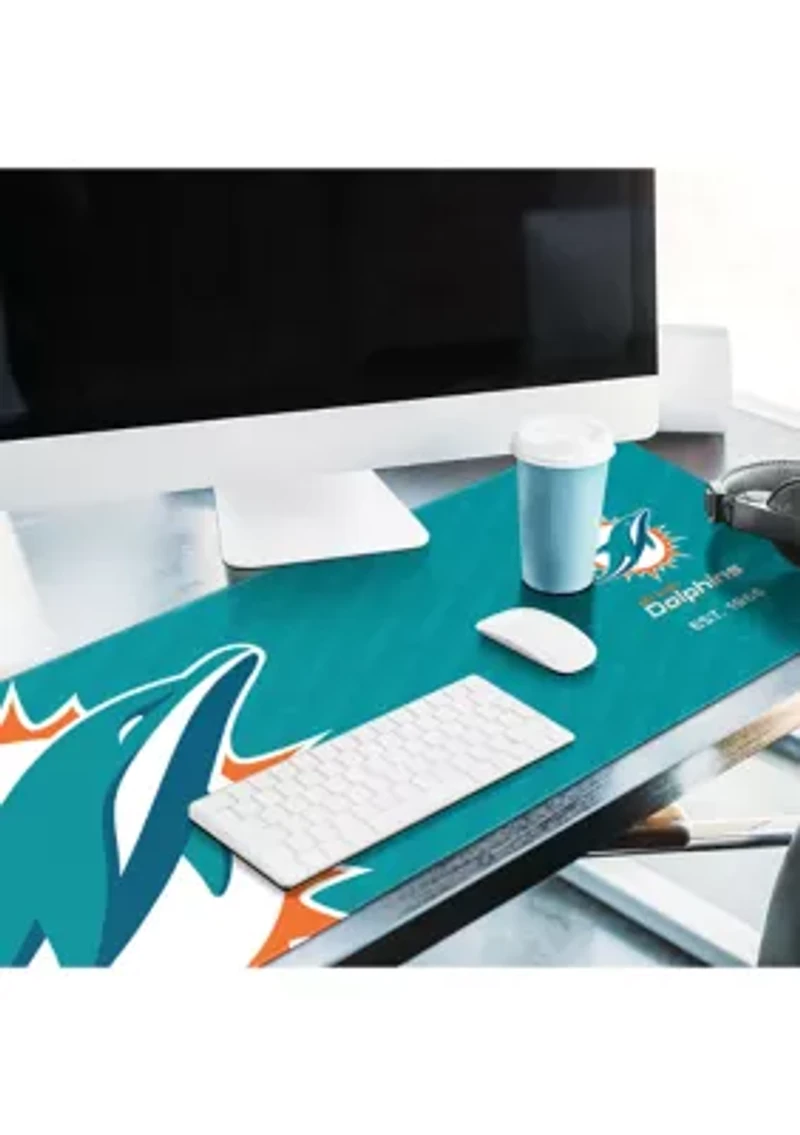 YouTheFan NFL Miami Dolphins Logo Series Desk Pad