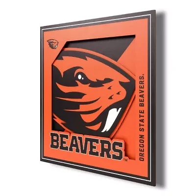 YouTheFan NCAA Oregon State Beavers 3D Logo Series Wall Art - 12x12