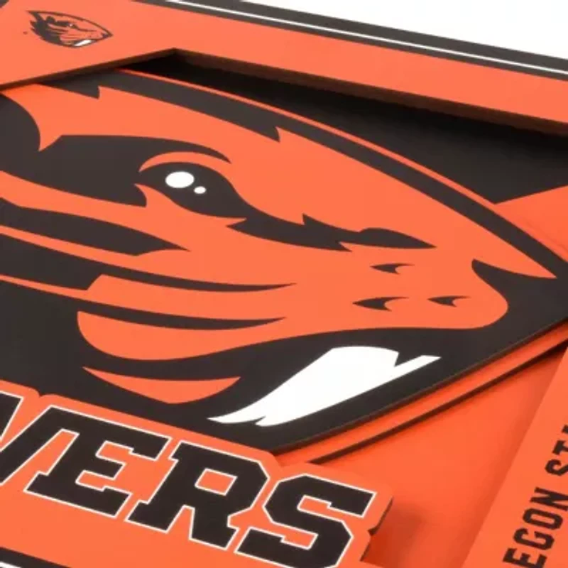 YouTheFan NCAA Oregon State Beavers 3D Logo Series Wall Art - 12x12