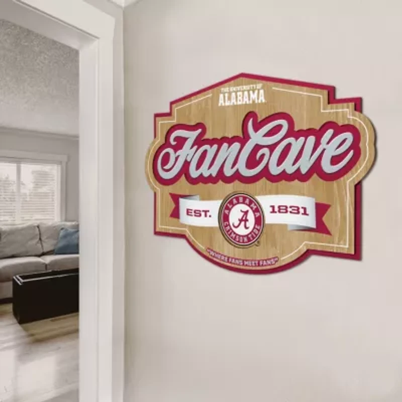 YouTheFan NCAA Alabama Crimson Tide Fan Cave Sign