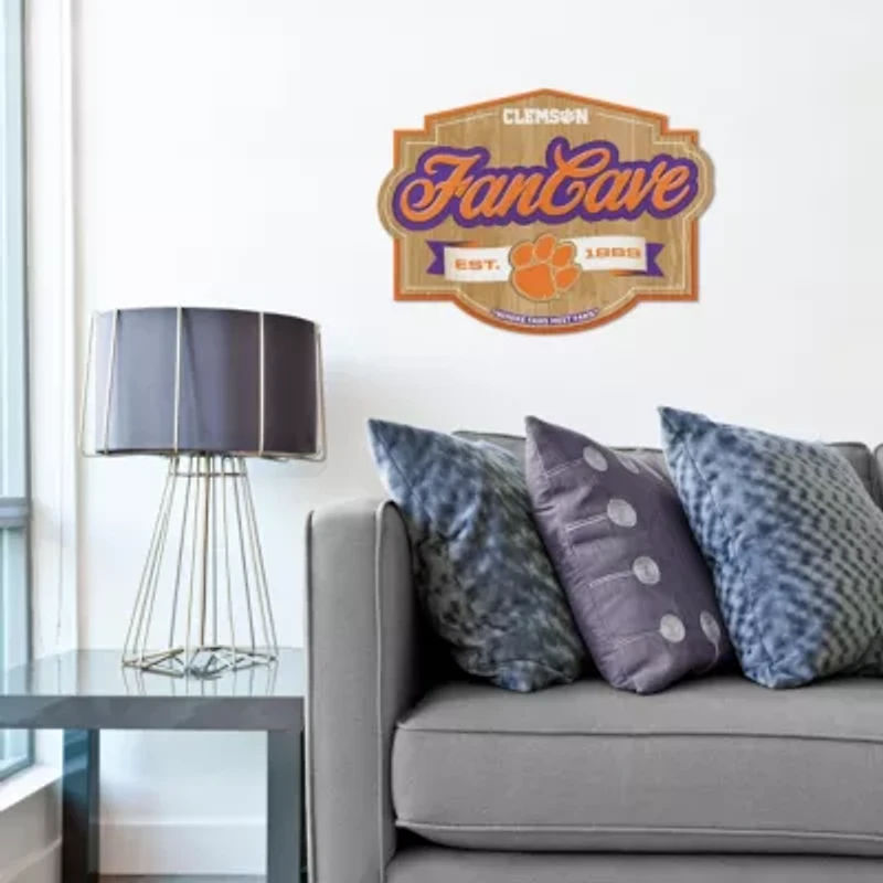 YouTheFan NCAA Clemson Tigers Fan Cave Sign