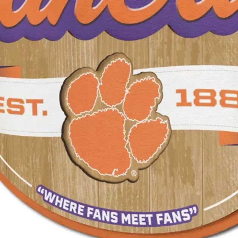 YouTheFan NCAA Clemson Tigers Fan Cave Sign