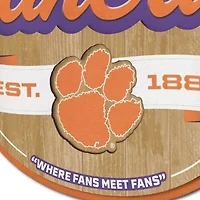 YouTheFan NCAA Clemson Tigers Fan Cave Sign