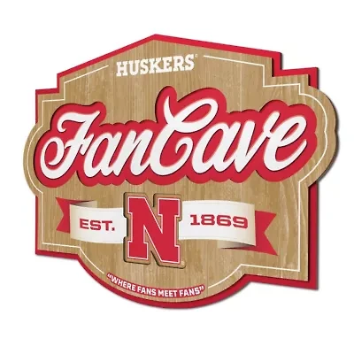 YouTheFan NCAA Nebraska Cornhuskers Fan Cave Sign