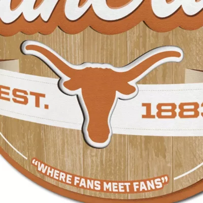 YouTheFan NCAA Texas Longhorns Fan Cave Sign