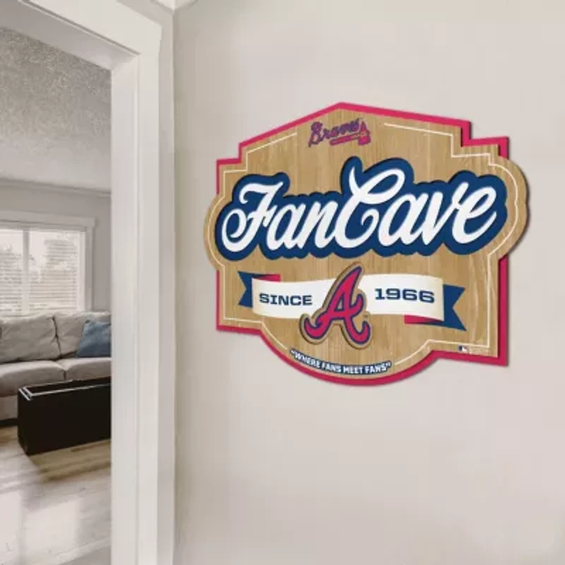 YouTheFan MLB Atlanta Braves Fan Cave Sign