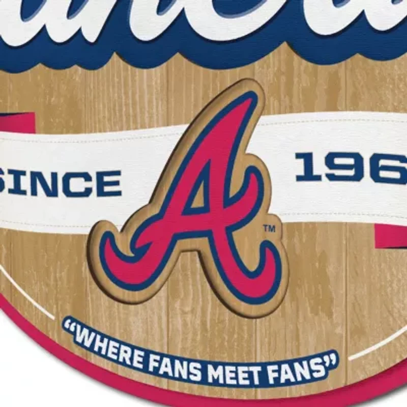 YouTheFan MLB Atlanta Braves Fan Cave Sign