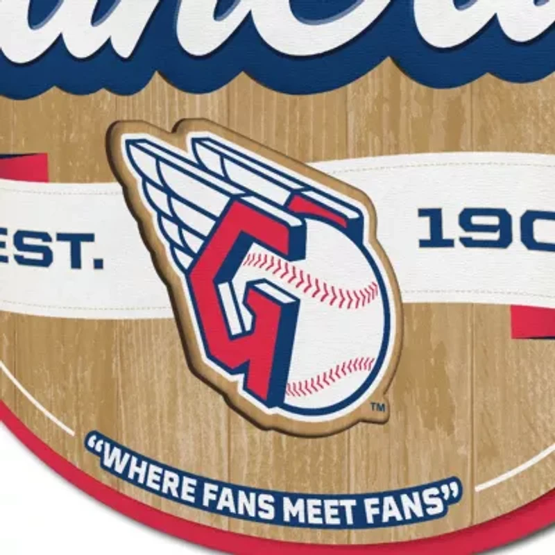 Cleveland Indians YouTheFan MLB Cleveland Guardians Fan Cave Sign