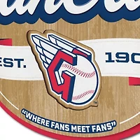 Cleveland Indians YouTheFan MLB Cleveland Guardians Fan Cave Sign