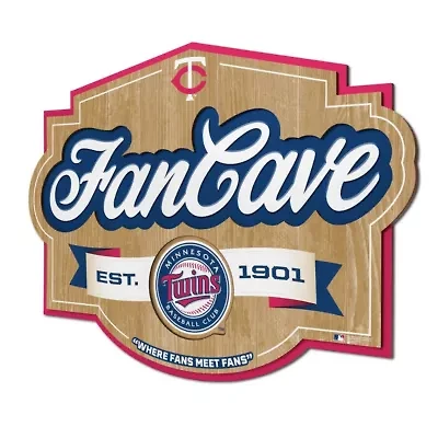 YouTheFan MLB Minnesota Twins Fan Cave Sign