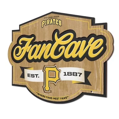YouTheFan MLB Pittsburgh Pirates Fan Cave Sign