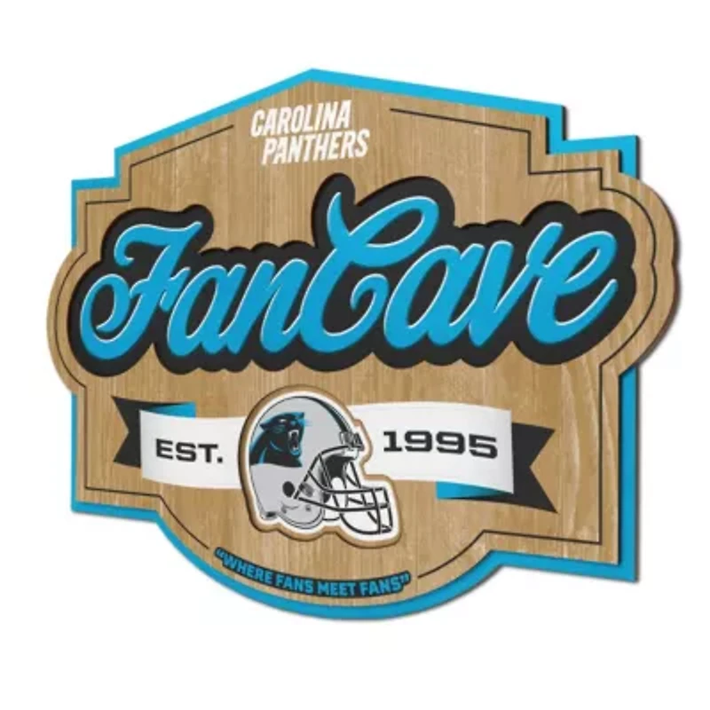 YouTheFan NFL Carolina Panthers Fan Cave Sign