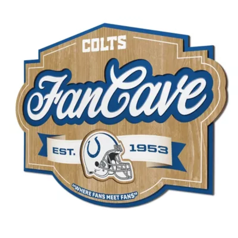 YouTheFan NFL Indianapolis Colts Fan Cave Sign