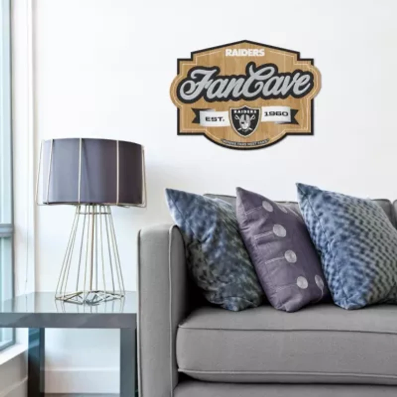 Oakland Raiders YouTheFan NFL Las Vegas Raiders Fan Cave Sign