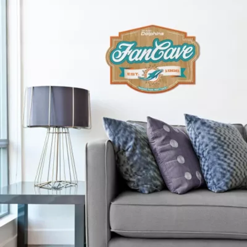 YouTheFan NFL Miami Dolphins Fan Cave Sign