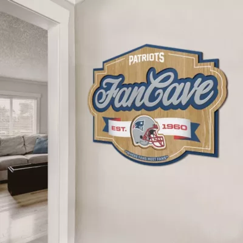 YouTheFan NFL New England Patriots Fan Cave Sign