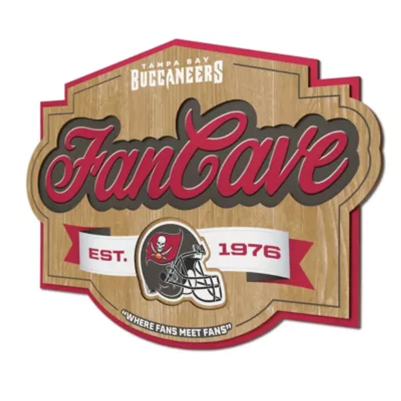 YouTheFan NFL Tampa Bay Buccaneers Fan Cave Sign