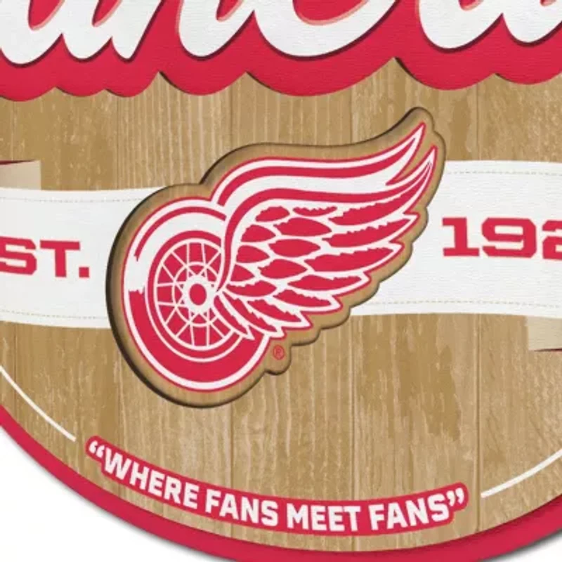 YouTheFan NHL Detroit Red Wings Fan Cave Sign