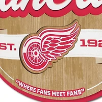YouTheFan NHL Detroit Red Wings Fan Cave Sign