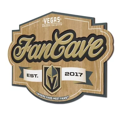 YouTheFan NHL Vegas Golden Knights Fan Cave Sign