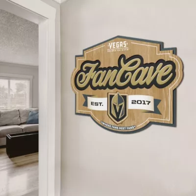 YouTheFan NHL Vegas Golden Knights Fan Cave Sign
