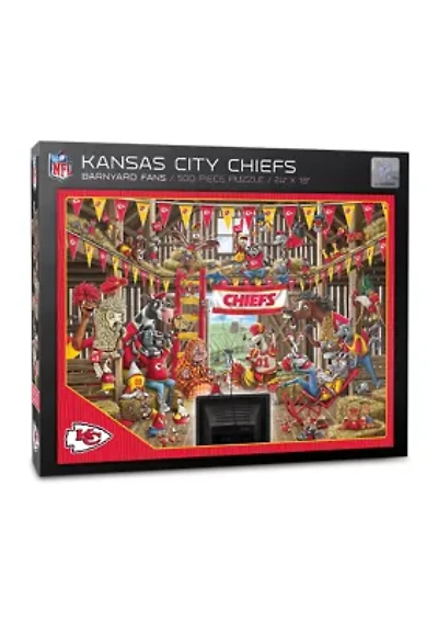 YouTheFan NFL Kansas City Chiefs Barnyard Fans 500pc Puzzle