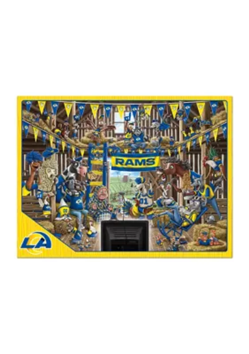 YouTheFan NFL Los Angeles Rams Barnyard Fans 500pc Puzzle