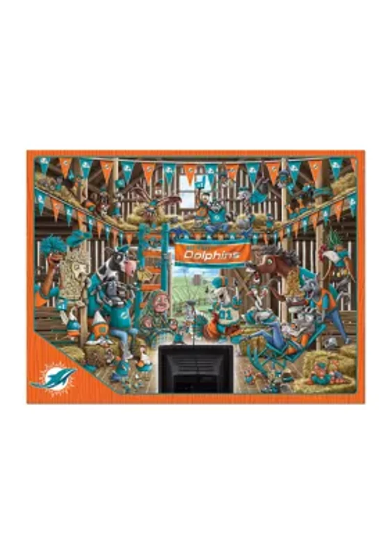 YouTheFan NFL Miami Dolphins Barnyard Fans 500pc Puzzle