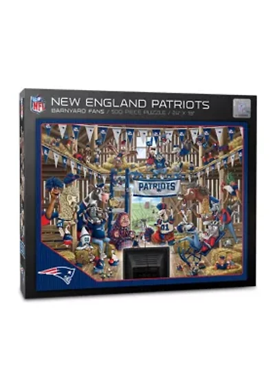 YouTheFan NFL New England Patriots Barnyard Fans 500pc Puzzle