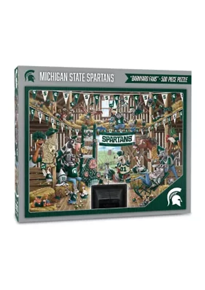 YouTheFan NCAA Michigan State Spartans Barnyard Fans 500pc Puzzle