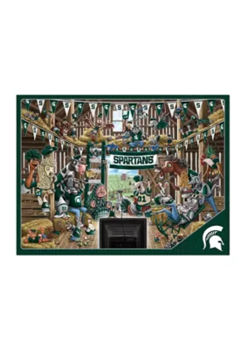YouTheFan NCAA Michigan State Spartans Barnyard Fans 500pc Puzzle