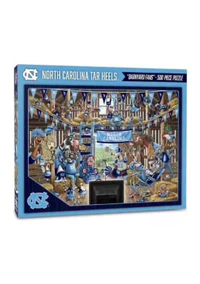 YouTheFan NCAA North Carolina Tar Heels Barnyard Fans 500pc Puzzle