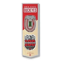 YouTheFan NCAA Ohio State Buckeyes 100th 3D Stadium 6x19 Banner - Ohio Stadium